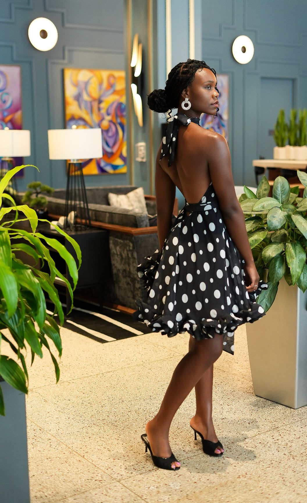 MAIA BACKLESS DRESS