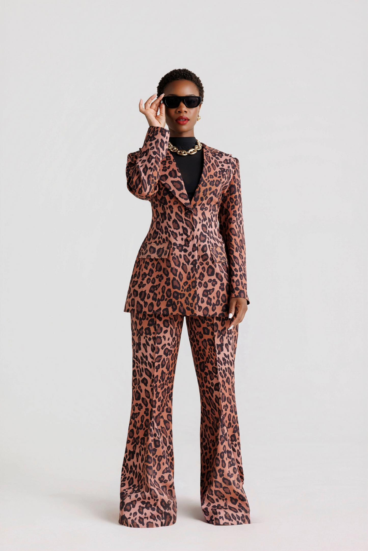 GRACE SUIT-CHEETAH PRINT (BROWN)