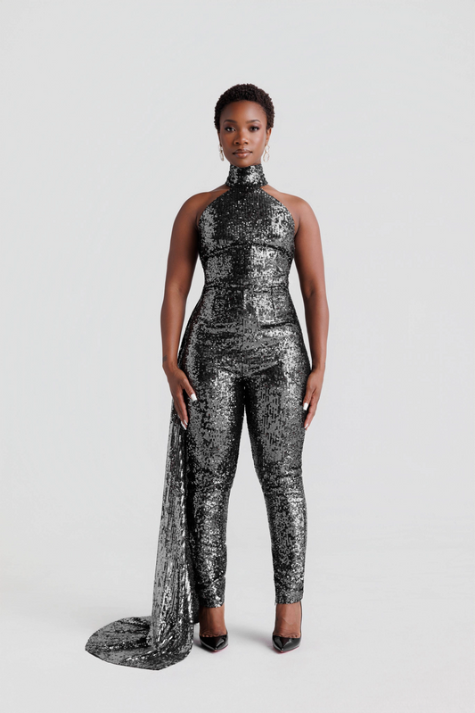 ZARIA SEQUIN JUMPSUIT